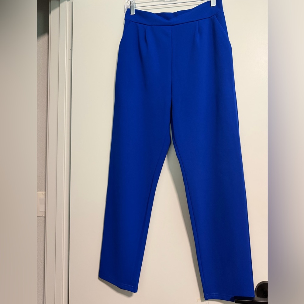 SHEIN Vibrant Blue Women's Trousers